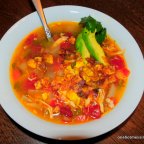 Southwest Chicken Soup (and homemade chicken stock)